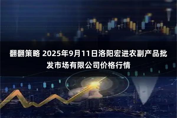 翻翻策略 2025年9月11日洛阳宏进农副产品批发市场有限公司价格行情