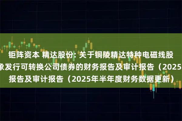钜阵资本 精达股份: 关于铜陵精达特种电磁线股份有限公司向不特定对象发行可转换公司债券的财务报告及审计报告（2025年半年度财务数据更新）